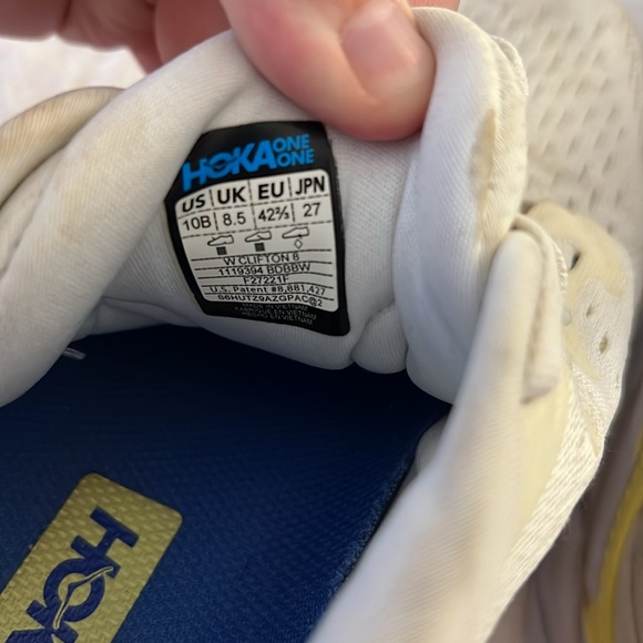 Hoka One One Clifton 8 | BLANC DE BLANC/BRIGHT WHITE - Picture 7 of 7